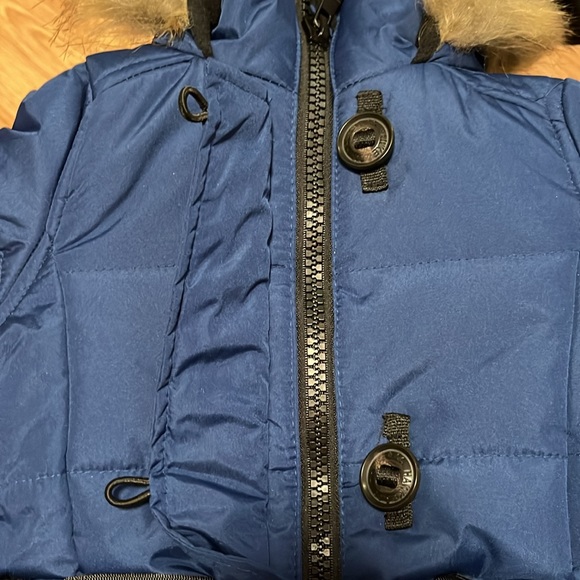 NWT HAWKE&Co hooded winter coat blue sz 3T - Picture 9 of 11